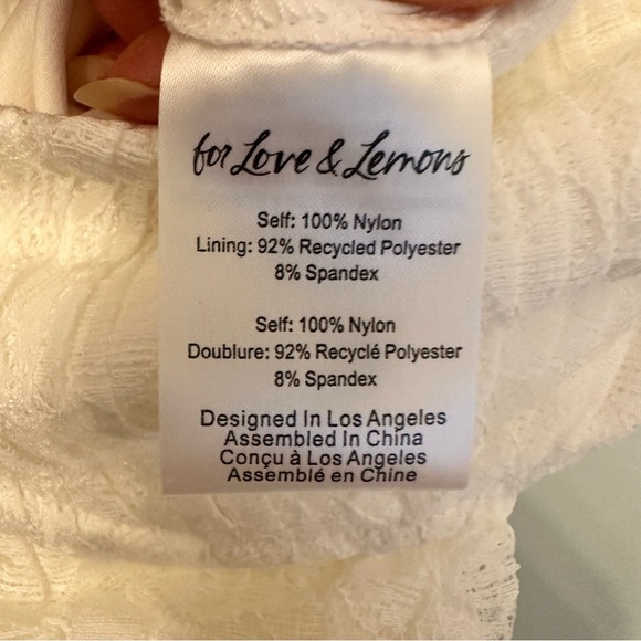 NWT For Love & Lemons Lorena Maxi Dress in White Lace Size Medium Bridal Wedding - Picture 10 of 13